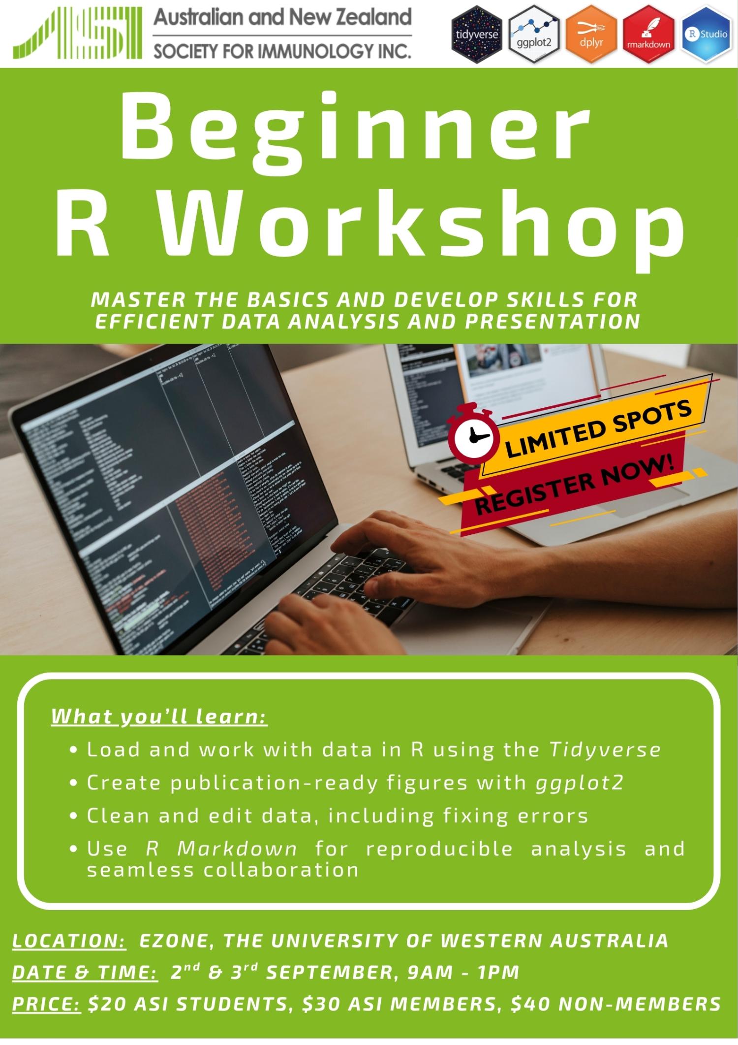 Thumbnail for 2025 ASI WA Branch Beginner R Workshop