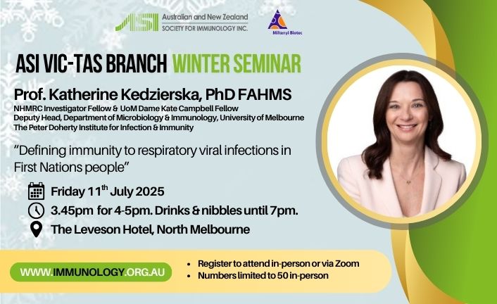 Thumbnail for ASI VIC-TAS Branch Winter Seminar 2025 - Katherine Kedzierska