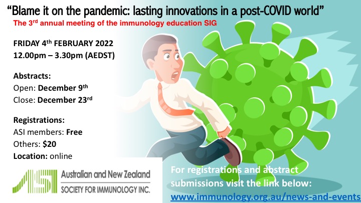 Thumbnail for Education SIG 3rd Annual Meeting – “Blame it on the pandemic: Lasting innovations in a post COVID world”