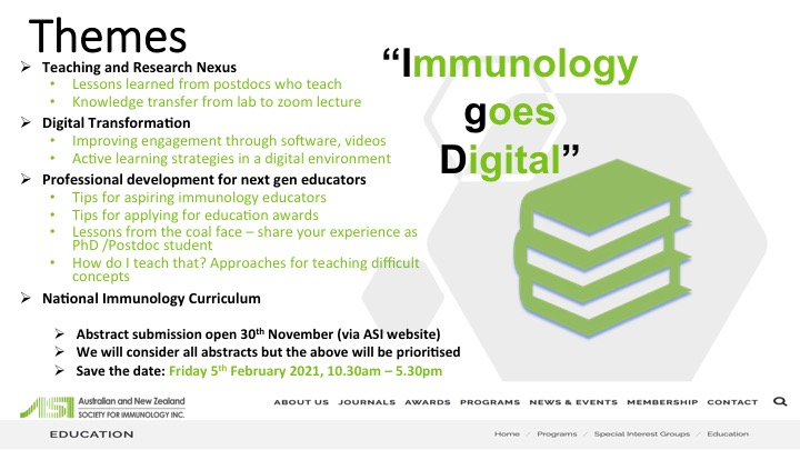 We welcome abstract submissions on these themes.